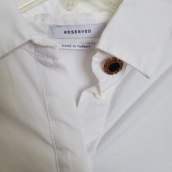Reserved White Long Sleeve Dress - Picture 4 of 5